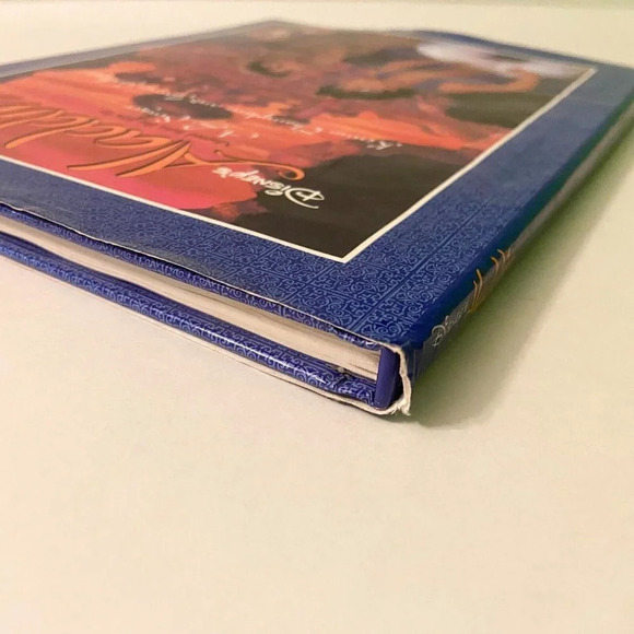 Vintage 1992 Disneys Aladdin  by A L Singer Hardcover Book DJ - Picture 5 of 16